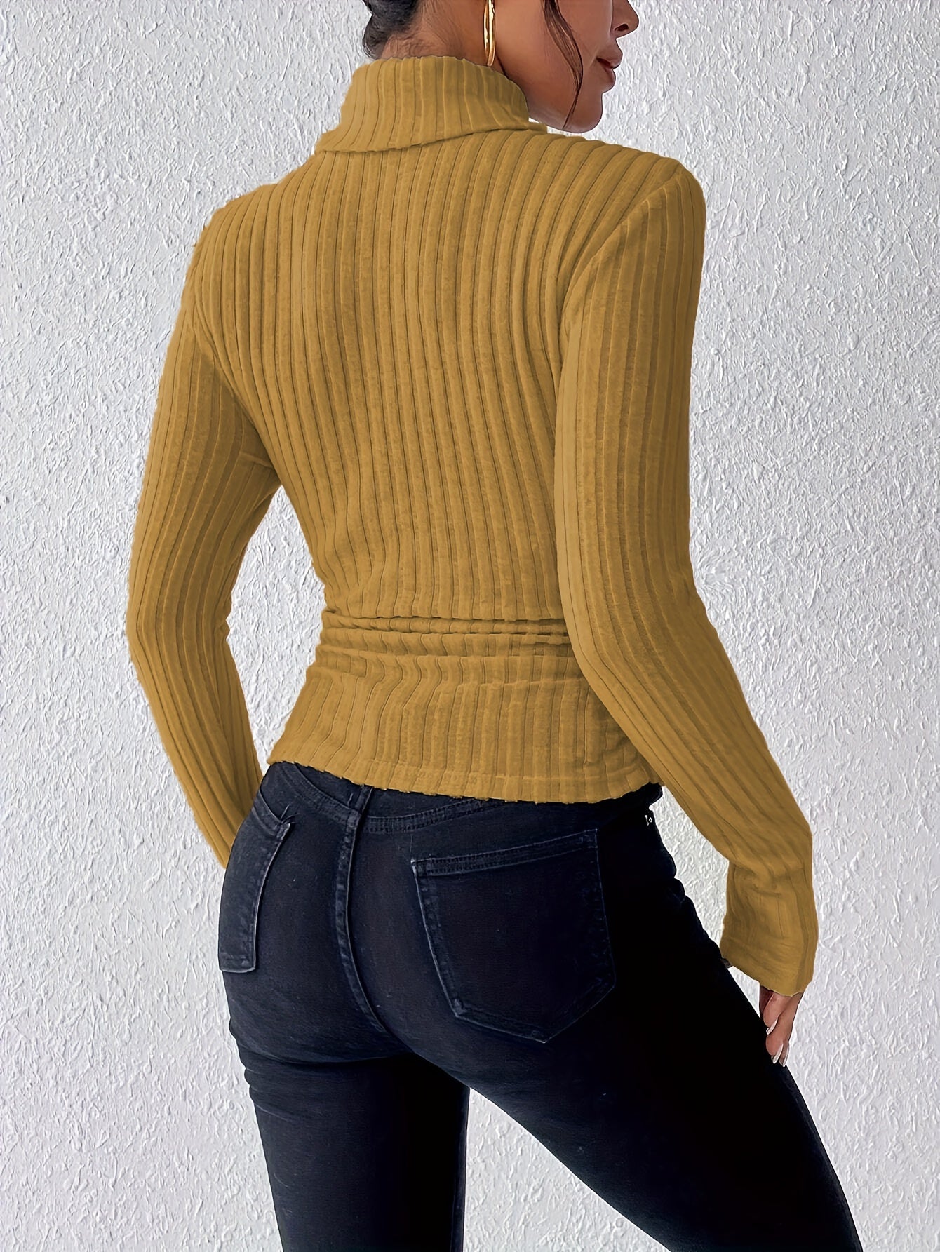 Turtle Neck Slim Sweater